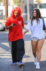 ADDISON RAE and Omer Fedi Leaves Yoga Class in Los Angeles 08/23/2022