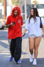 ADDISON RAE and Omer Fedi Leaves Yoga Class in Los Angeles 08/23/2022