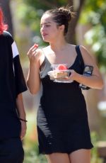 ADDISON RAE in a Tight Mini Skirt Out in Los Angeles 08/25/2022