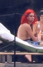 ADDISON RAE on Vacation in Como Lake at Sereno Resort 08/18/2022