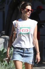 ALESSANDRA AMBROSIO and Matheus Mazzafera Out for Lunch in Santa Monica 08/21/2022