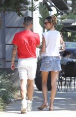 ALESSANDRA AMBROSIO and Matheus Mazzafera Out for Lunch in Santa Monica 08/21/2022