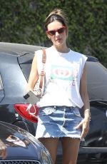 ALESSANDRA AMBROSIO and Matheus Mazzafera Out for Lunch in Santa Monica 08/21/2022