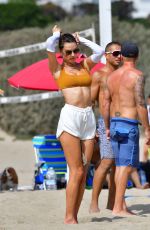 ALESSANDRA AMBROSIO and Richard Lee at a Beach Volleyball Session in Santa Monica 08/02/2022
