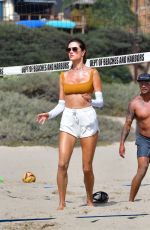 ALESSANDRA AMBROSIO and Richard Lee at a Beach Volleyball Session in Santa Monica 08/02/2022