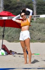 ALESSANDRA AMBROSIO and Richard Lee at a Beach Volleyball Session in Santa Monica 08/02/2022