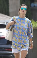 ALESSANDRA AMBROSIO Arrives at Skinic in Beverly Hills 08/04/2022