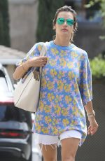 ALESSANDRA AMBROSIO Arrives at Skinic in Beverly Hills 08/04/2022