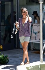 ALESSANDRA AMBROSIO Leaves Workout Session in Brentwood 08/28/2022