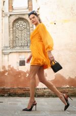 ALESSANDRA AMBROSIO Out at 79th Venice International Film Festival 08/31/2022