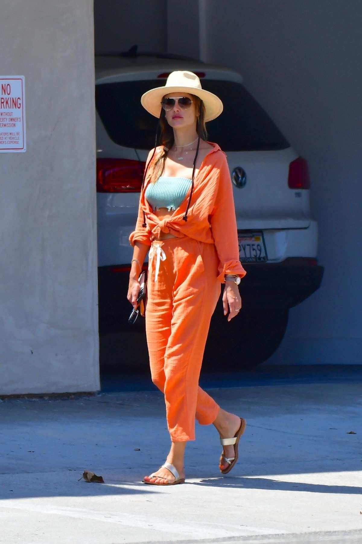 ALESSANDRA AMBROSIO Out for Lunch in Malibu 08/25/2022.
