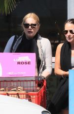 ALICE EVANS and a Friend Shopping at Trader Joe