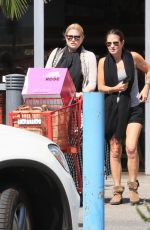 ALICE EVANS and a Friend Shopping at Trader Joe