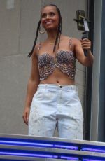 ALICIA KEYS at Radio City Rooftop Photoshoot in New York 08/11/2022