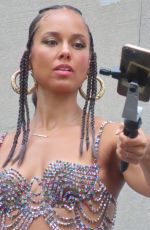 ALICIA KEYS at Radio City Rooftop Photoshoot in New York 08/11/2022