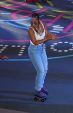 ALICIA KEYS Hosts a Skating Event at Rockefeller Center in New York 08/12/2022