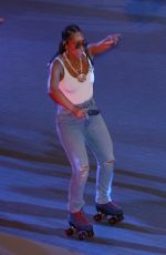 ALICIA KEYS Hosts a Skating Event at Rockefeller Center in New York 08/12/2022