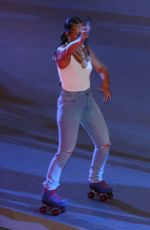 ALICIA KEYS Hosts a Skating Event at Rockefeller Center in New York 08/12/2022