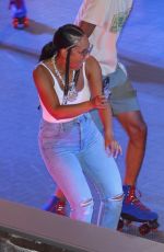 ALICIA KEYS Hosts a Skating Event at Rockefeller Center in New York 08/12/2022