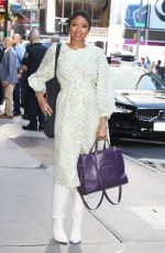 ALICIA QUARELES Arrives at Good Morning America in New York 08/16/2022