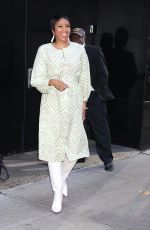 ALICIA QUARELES Arrives at Good Morning America in New York 08/16/2022