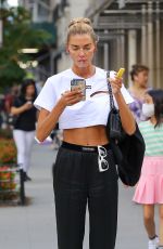 ALINA BAIKOVA Out Smoking Her Vape in New York 08/18/2022