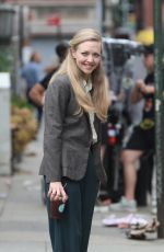 AMANDA SEYFRIED on the Set of The Crowded Room in New York 08/05/2022