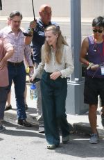 AMANDA SEYFRIED on the Set of The Crowded Room in New York 08/05/2022