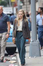 AMANDA SEYFRIED on the Set of The Crowded Room in New York 08/05/2022