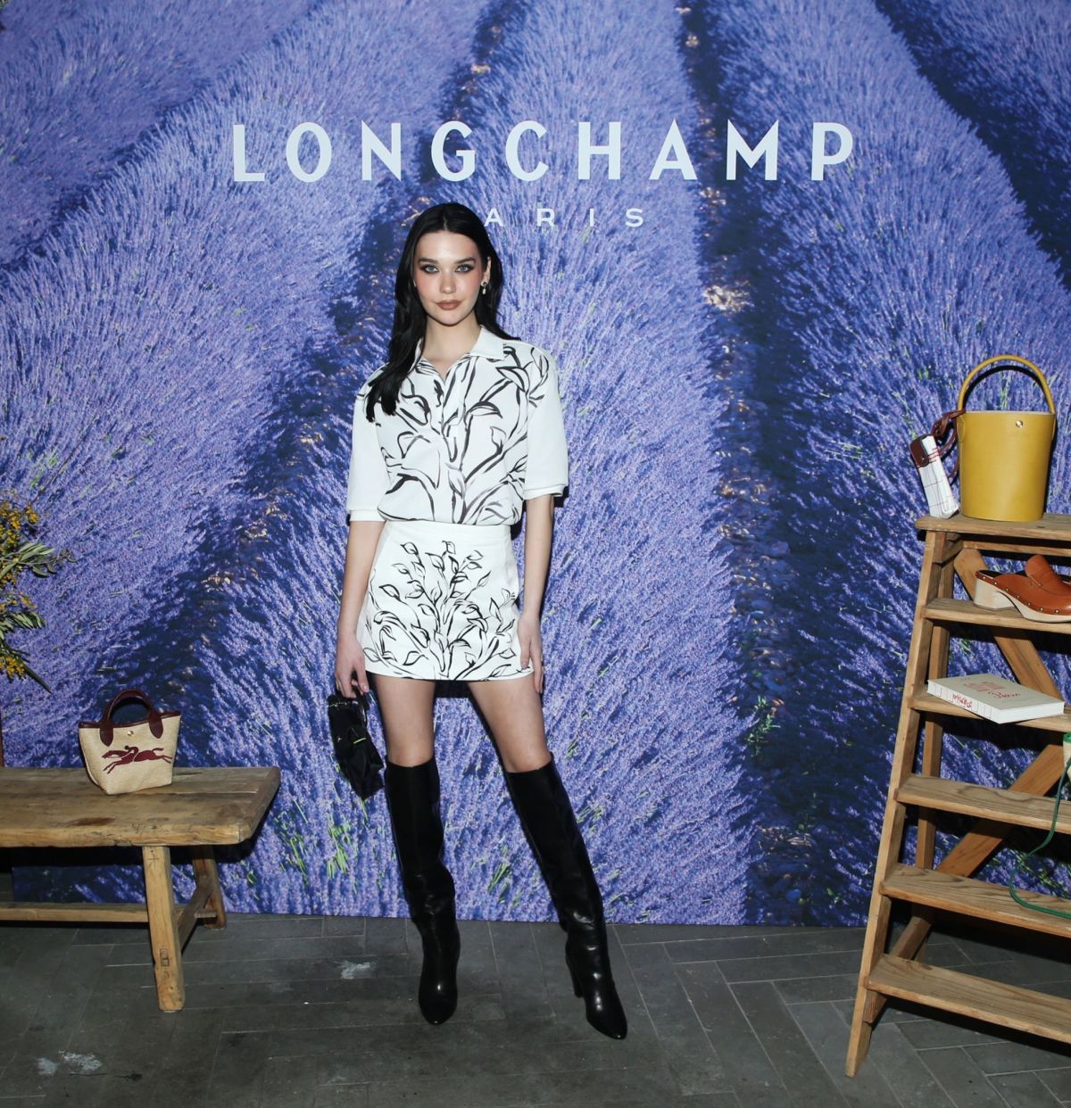 AMANDA STEELE at Longchamp Brings Provence to Los Angeles 03/23/2022.
