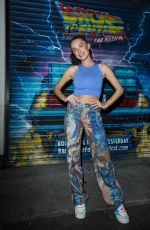 AMBER DAVIES at Back to the Future: The Musical Press Night in London 08/17/2022