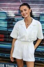 AMBER DAVIES at Stage Door of Back To The Future The Musical In London 08/27/2022