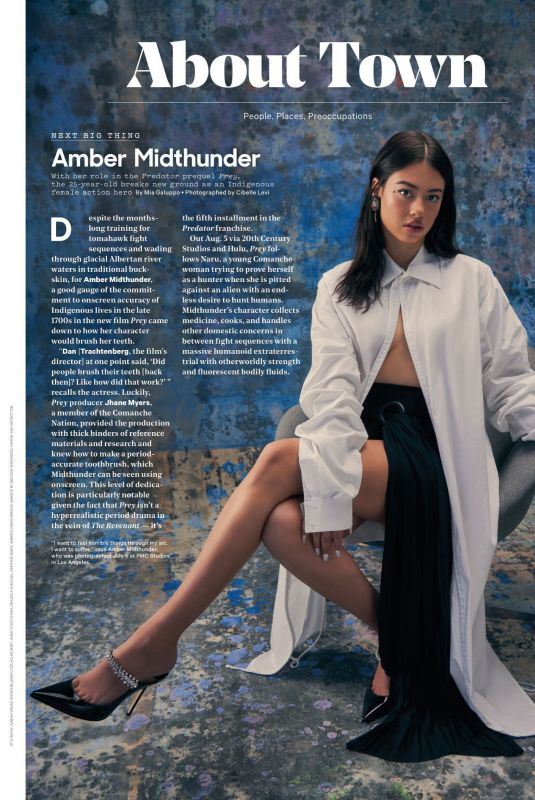 AMBER MIDTHUNDER in The Hollywood Reporter, August 2022