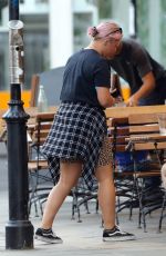 AMELIA LILY Out for Drmiks with Friends at Distillery on Portobello Road in Notting Hill 08/08/2022