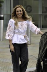 AMY DOWDEN Out at MediaCity in Manchester 08/19/2022