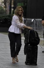 AMY DOWDEN Out at MediaCity in Manchester 08/19/2022