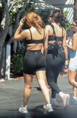ANASTASIA KARANIKOLAOU, KELSEY CALEMINE and VICTORIA VILLAROEL Out in Los Angeles 08/30/2022