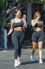 ANASTASIA KARANIKOLAOU, KELSEY CALEMINE and VICTORIA VILLAROEL Out in Los Angeles 08/30/2022