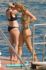 ANNA and ANGELA ERMAKOVA in Bikinis in Monaco 08/16/2022