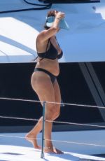 ANTIGONI and SOPHIA BUXTON in Bikinis at a Boat in Mykonos 08/21/2022
