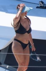 ANTIGONI and SOPHIA BUXTON in Bikinis at a Boat in Mykonos 08/21/2022