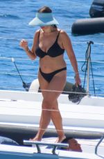 ANTIGONI and SOPHIA BUXTON in Bikinis at a Boat in Mykonos 08/21/2022
