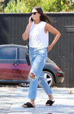 APRIL LOVE GEARY Arrives at Hair Salon in Malibu 08/17/2022