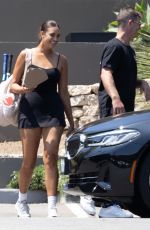 APRIL LOVE GEARY Arrives at Tennis Court in Malibu 08/03/2022