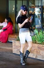 ASHLEY BENSON Arrives at 1 Hotel in West Hollywood 08/24/2022