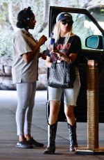 ASHLEY BENSON Arrives at 1 Hotel in West Hollywood 08/24/2022