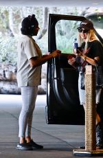 ASHLEY BENSON Arrives at 1 Hotel in West Hollywood 08/24/2022
