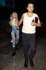 ASHLEY BENSON Leaves Demi Lovato’s Birthday Party in West Hollywood 08/23/2022