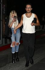 ASHLEY BENSON Leaves Demi Lovato’s Birthday Party in West Hollywood 08/23/2022