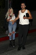 ASHLEY BENSON Leaves Demi Lovato’s Birthday Party in West Hollywood 08/23/2022